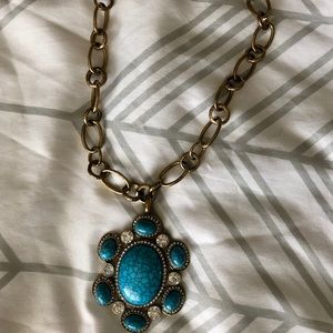 Bebe Turquoise pendant necklace